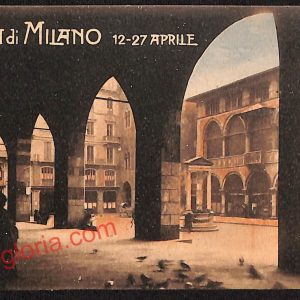 ag9162 - CARTOLINA D'EPOCA - Fiera di Milano - Piazza dei Mercanti