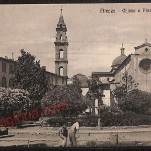 ae6608 - CARTOLINA D'EPOCA - Firenze Città - Chiesa e Piazza S. Spirto