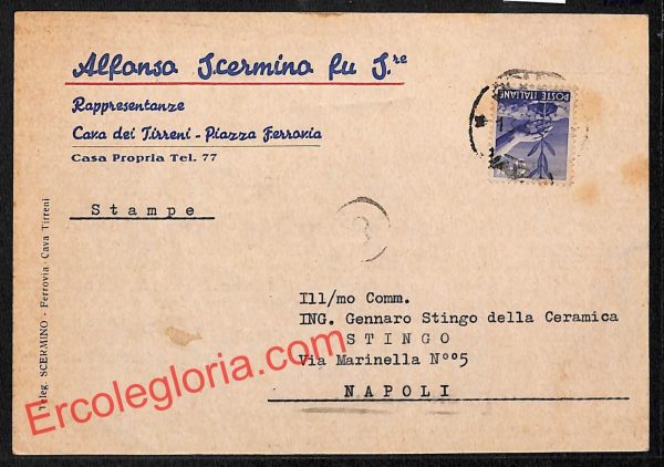 ai4535 - STORIA POSTALE - Salerno Provincia - Cava de' Tirreni