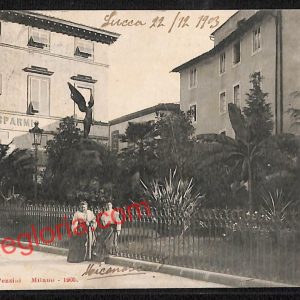 ag6220 - CARTOLINA D'EPOCA - Lucca Città - Piazza Venti Settembre  1903