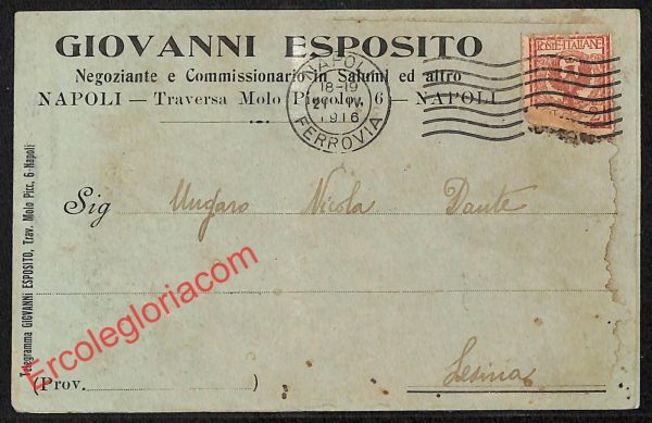 ah3666 - STORIA POSTALE - Napoli Città - Giovanni Esposito