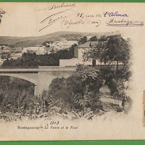 ad6455 - ALGERIE  - Postal History -  POSTCARD from MOSTAGANEM  to ITALY   1902