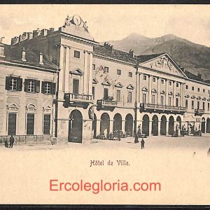 ad9854 - CARTOLINA  D'EPOCA - Aosta Città - Hotel de Ville