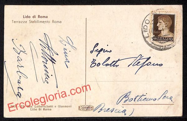 ai0956 - CARTOLINA D'EPOCA - Roma Città - Lido di Roma - immagine 2