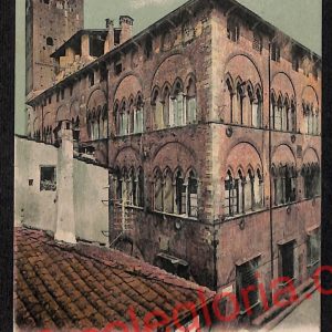 ag6226 - CARTOLINA D'EPOCA - Lucca Città - Palazzo Guinigi  1903