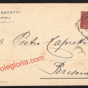 ah3693 - STORIA POSTALE - Napoli Città - Luigi Gayotti
