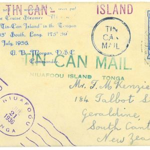 P4321 - TONGA, TIN CAN MAIL, FROM NIUAFOOU TO NEW ZEALAND 1936