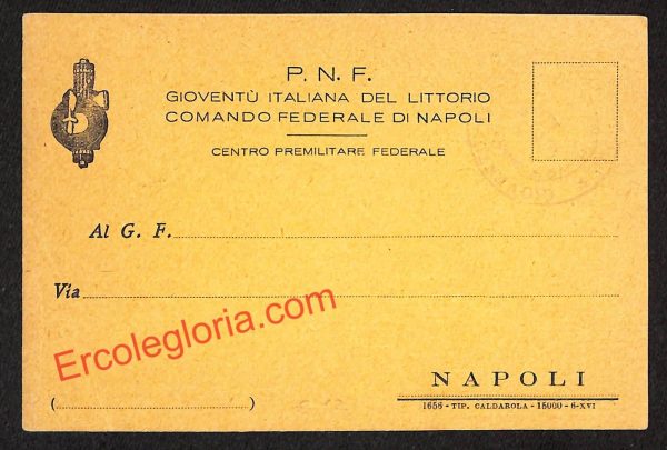 ah3694 - STORIA POSTALE - Napoli Città