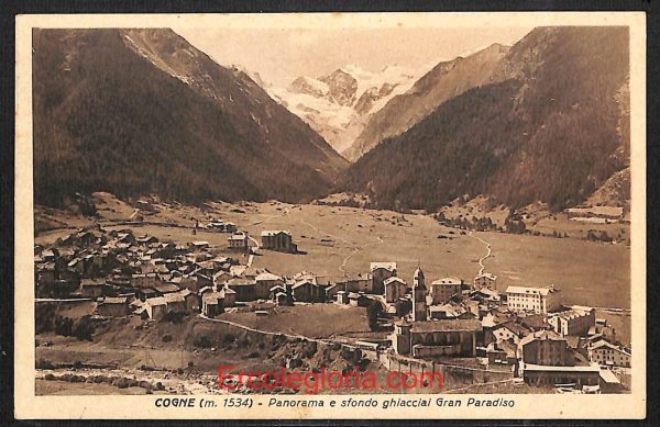 ad9896 - CARTOLINA  D'EPOCA - Aosta Provincia - Cogne  1934
