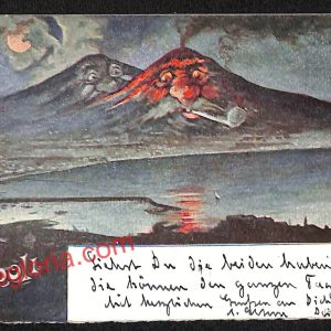 ah3713 - CARTOLINA D'EPOCA - Napoli Città - Il Vesuvio