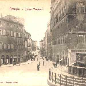 ab8852 - CARTOLINA  D'EPOCA - Perugia Città - Corso Vannucci
