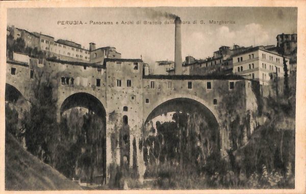 ab8905 - CARTOLINA  D'EPOCA - Perugia Città - Archi di Braccio