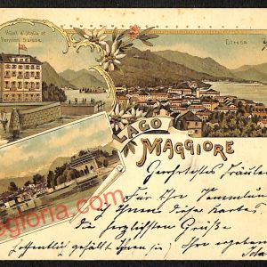 ag5734 - CARTOLINA D'EPOCA - Lago Maggiore - Stresa   1899
