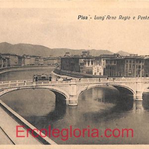 ad0249 - CARTOLINA D'EPOCA - Pisa Città - Lungarno Regio e Ponte Solferino