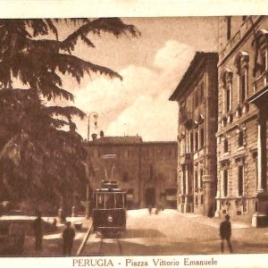 ab8907 - CARTOLINA  D'EPOCA - Perugia Città - Piazza Vittorio Emanuele