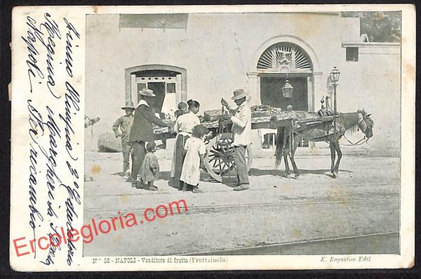 ah3735 - CARTOLINA D'EPOCA - Napoli Città - Costumi Napoletani