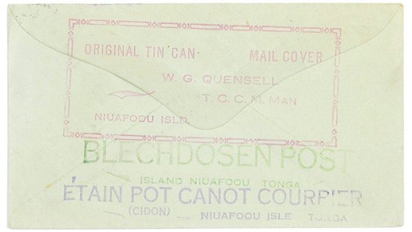 P4323 - TONGA, TIN CAN MAIL, FROM NIUAFOOU TO NEW YORK 1935 - immagine 2