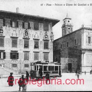 ad0262 - CARTOLINA D'EPOCA - Pisa Città - Palazzo e Chiesa dei Cavalieri