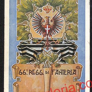 ah9742 - CARTOLINA D'EPOCA - Reggio Emilia Città - 66° Regg. di Fanteria