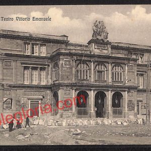 ag8433 - CARTOLINA D'EPOCA - Messina Città - Teatro Vittorio Emanuele