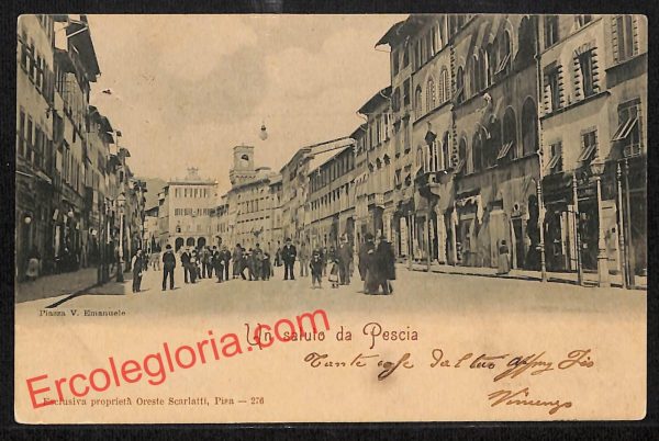 ah8766 - CARTOLINA D'EPOCA - Pistoia Provincia - Pescia