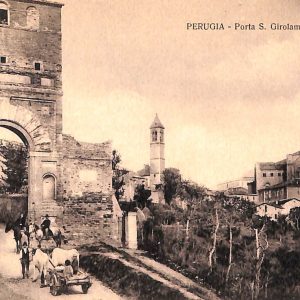 ab8931 - CARTOLINA  D'EPOCA - Perugia Città - Porta S. Girolamo