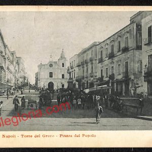 ah3762 - CARTOLINA D'EPOCA - Napoli Città - Piazza del Popolo