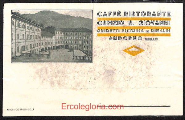 ae1832 - CARTOLINA  D'EPOCA - Biella Provincia - Andorno
