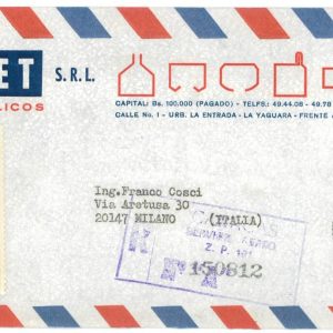 P4325 - MAHATMA GHANDI, LONG COVER, FROM VENEZUELA TO ITALY 1972