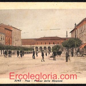 ad0314 - CARTOLINA D'EPOCA - Pisa Città - Piazza della Stazione