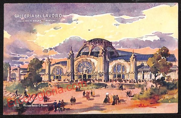 ag9194 - CARTOLINA D'EPOCA - Milano Città - Galleria del Lavoro