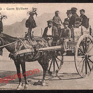 ah5249 - CARTOLINA D'EPOCA - Palermo Città - Carro  Siciliano