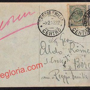 ah9803 - STORIA POSTALE - Reggio Emilia Città - La Fondiaria