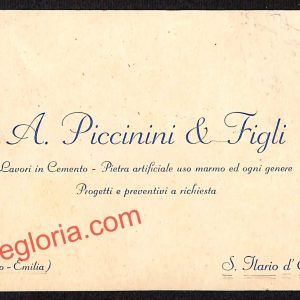 ah9812 - CARTONCINO  D'EPOCA - Reggio Emilia Città -A. Piccinini