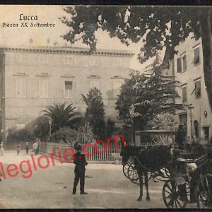 ag6346  - CARTOLINA D'EPOCA - Lucca Città - Piazza XX Settembre  1917