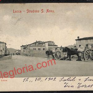 ag6352  - CARTOLINA D'EPOCA - Lucca Città - Stazione San Anna  1902