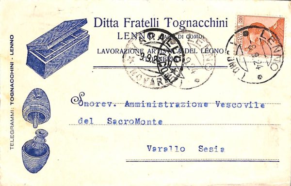 ab6348 - CARTOLINA  D'EPOCA - Como Provincia : LENNO
