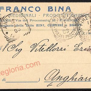 ae6693 - CARTOLINA D'EPOCA - Firenze Città - Franco Bina  1903