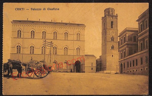 ae4978 - CARTOLINA D'EPOCA - Chieti Città - Palazzo di Giustizia