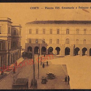 ae4986 - CARTOLINA D'EPOCA - Chieti Città - Piazza Vittorio Emanuele