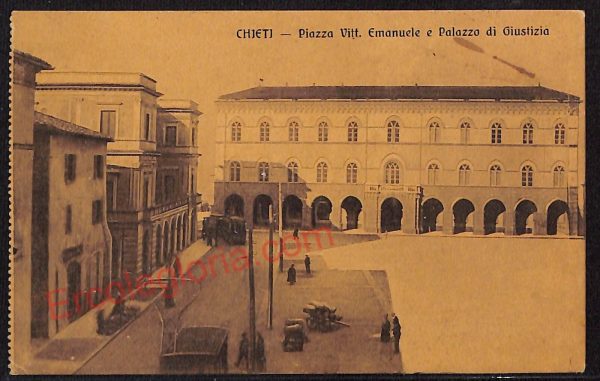 ae4986 - CARTOLINA D'EPOCA - Chieti Città - Piazza Vittorio Emanuele