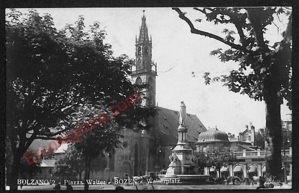 ae3495 - CARTOLINA  D'EPOCA - Bolzano Città - Piazza Walter  1924