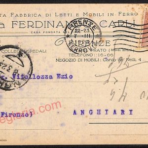 ae6701 - CARTOLINA D'EPOCA - Firenze Città - Ditta Ferdinando Carli