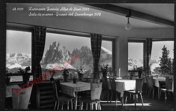 ae3508 - CARTOLINA  D'EPOCA - Bolzano Città - Ristorante Funivia  1957