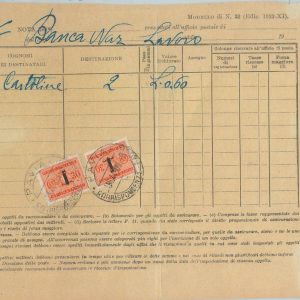 74208 -  ITALIA RSI - Sass SEGNATASSE # 64 * 2 usati su FATTURA 06.1944