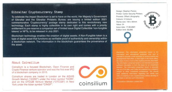 P4335 - CRIPTO STAMP, GIBRALTAR PRESENTATION PACK (SCARCE!!) - immagine 2