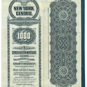 P4343 - NEW YORK CENTRAL RAILROAD COMPANY, GOLD BOND 1974