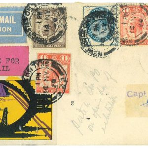 P3652 - AIRMAIL , GREAT BRITAIN . 14.5.1928 LONDON MARSEILLE TUNIS , MÜLLER 163