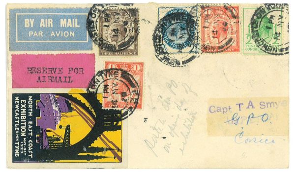 P3652 - AIRMAIL , GREAT BRITAIN . 14.5.1928 LONDON MARSEILLE TUNIS , MÜLLER 163