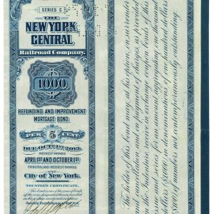 P4344 - NEW YORK CENTRAL RAILROAD COMPANY, GOLD BOND 1998